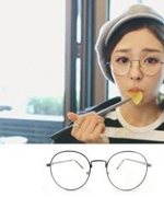 吉田眼鏡事務所× 少女時代-林真心代表眼鏡 復古時尚 古著配件 時尚好搭 可愛樸實 細邊金框